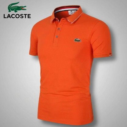 Classic Collar Piqué Polo Shirt