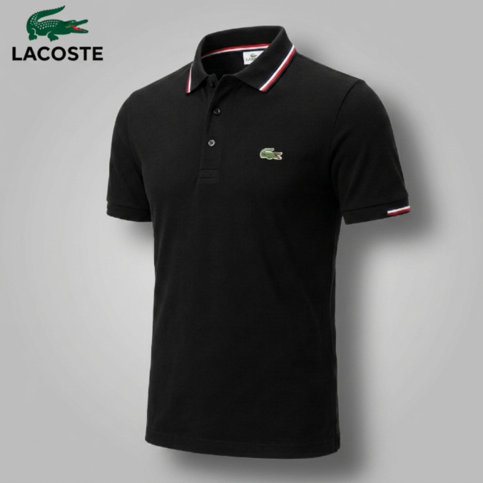 Classic Collar Piqué Polo Shirt