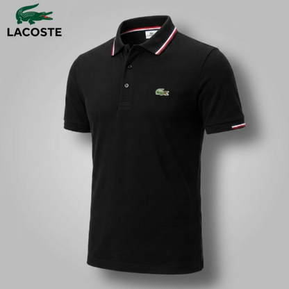 Classic Collar Piqué Polo Shirt